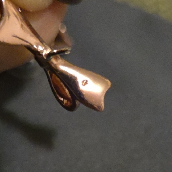 kate spade Rose Gold Slim Bow Earrings - Picture 4 of 8